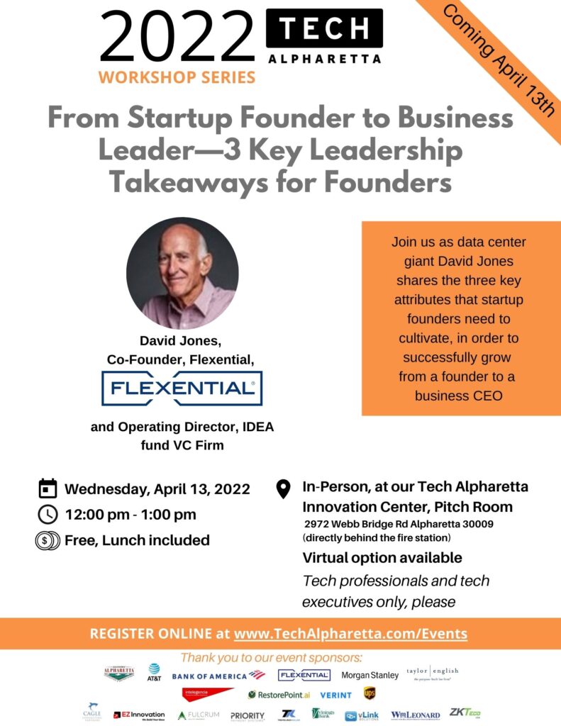 Open Lunch Workshop: From Startup Founder to Business Leader - 3 Key ...