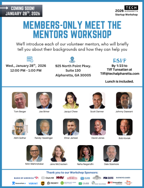 Members-Only Meet the Mentors Workshop - Tech North Atlanta