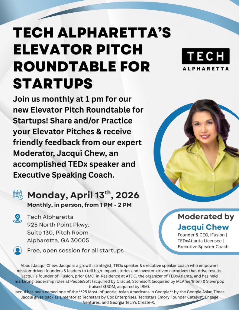 Tech North Atlanta Elevator Pitch Roundtable for Startups